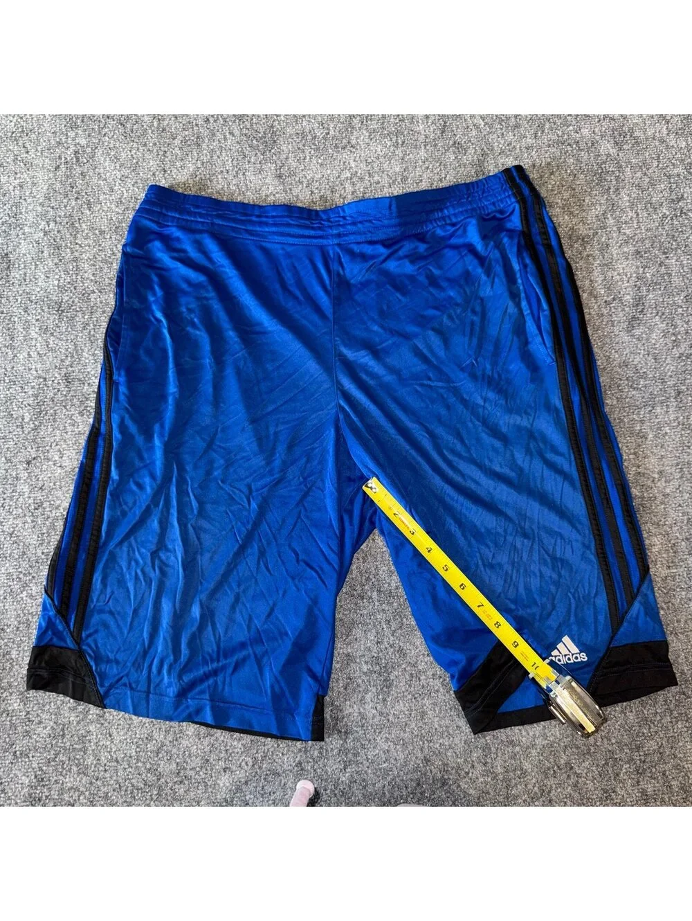 Adidas Blue Baggy Athletic Hoop Shorts Mens MD Vtg y2k 90s Rare